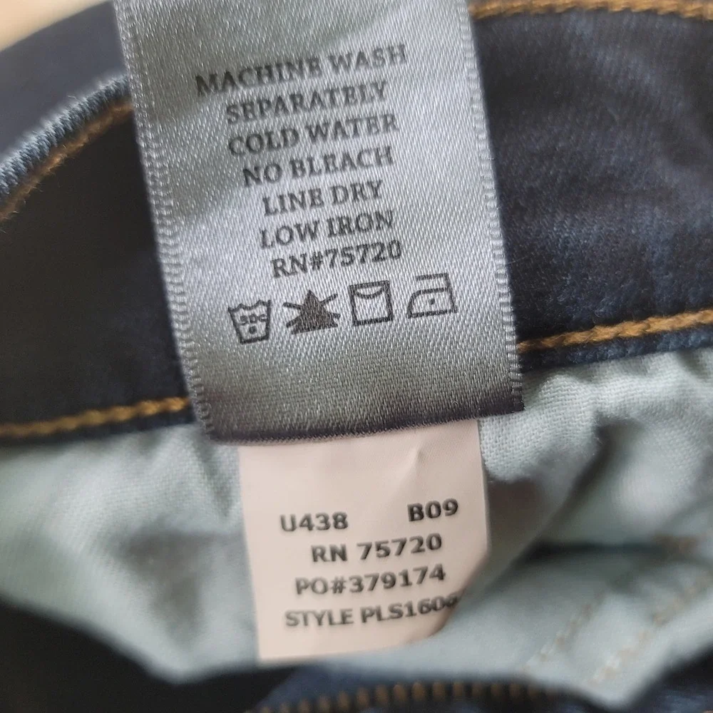 BKE Jake Straight Leg Jeans Mens 34x33.5 Dark Wash Excellent Stretch